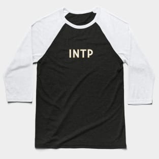 Myers Briggs Typography INTP Baseball T-Shirt